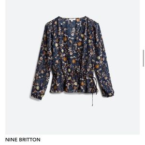 Nine Britton Cavanna Faux Wrap Blouse